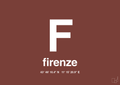 plakat: byplakat firenze med koordinater - red pepper-Byer-A1two3