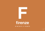plakat: byplakat firenze med koordinater - rumba orange-Byer-A1two3