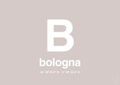 plakat: byplakat bologna med koordinater - broken beige-Byer-A1two3