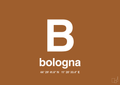 plakat: byplakat bologna med koordinater - cognac-Byer-A1two3
