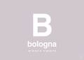 plakat: byplakat bologna med koordinater - dusty lilac-Byer-A1two3