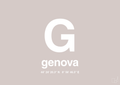 plakat: byplakat genova med koordinater - broken beige-Byer-A1two3