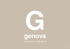 plakat: byplakat genova med koordinater - creamy mushroom-Byer-A1two3