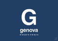 plakat: byplakat genova med koordinater - lapis blue-Byer-A1two3