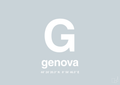 plakat: byplakat genova med koordinater - light drizzle-Byer-A1two3