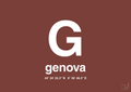 plakat: byplakat genova med koordinater - red pepper-Byer-A1two3
