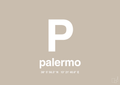 plakat: byplakat palermo med koordinater - creamy mushroom-Byer-A1two3