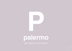 plakat: byplakat palermo med koordinater - dusty lilac-Byer-A1two3