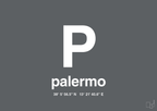 plakat: byplakat palermo med koordinater - graphic charcoal-Byer-A1two3
