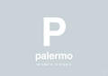 plakat: byplakat palermo med koordinater - light drizzle-Byer-A1two3