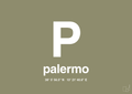 plakat: byplakat palermo med koordinater - misty forrest-Byer-A1two3