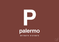 plakat: byplakat palermo med koordinater - red pepper-Byer-A1two3