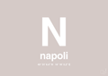 plakat: byplakat napoli med koordinater - broken beige-Byer-A1two3