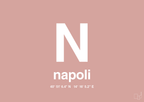 plakat: byplakat napoli med koordinater - bubble shell-Byer-A1two3