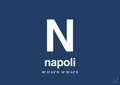 plakat: byplakat napoli med koordinater - lapis blue-Byer-A1two3
