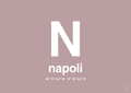 plakat: byplakat napoli med koordinater - light rose-Byer-A1two3