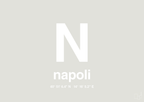 plakat: byplakat napoli med koordinater - painters white-Byer-A1two3