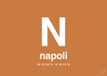 plakat: byplakat napoli med koordinater - rumba orange-Byer-A1two3