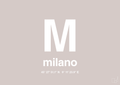 plakat: byplakat milano med koordinater - broken beige-Byer-A1two3