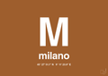 plakat: byplakat milano med koordinater - cognac-Byer-A1two3