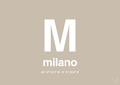 plakat: byplakat milano med koordinater - creamy mushroom-Byer-A1two3