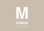 plakat: byplakat milano med koordinater - creamy mushroom-Byer-A1two3