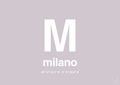 plakat: byplakat milano med koordinater - dusty lilac-Byer-A1two3