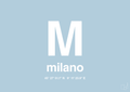 plakat: byplakat milano med koordinater - heavenly blue-Byer-A1two3