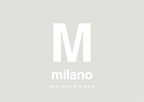 plakat: byplakat milano med koordinater - painters white-Byer-A1two3