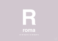 plakat: byplakat rom med koordinater - dusty lilac-Byer-A1two3