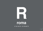 plakat: byplakat rom med koordinater - graphic charcoal-Byer-A1two3