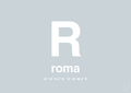 plakat: byplakat rom med koordinater - light drizzle-Byer-A1two3