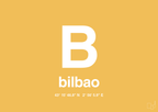 plakat: byplakat bilbao med koordinater - honeycomb-Byer-A1two3