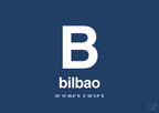plakat: byplakat bilbao med koordinater - lapis blue-Byer-A1two3