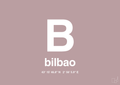 plakat: byplakat bilbao med koordinater - light rose-Byer-A1two3