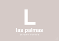 plakat: byplakat las palmas de gran canaria med koordinater - broken beige-Byer-A1two3