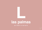 plakat: byplakat las palmas de gran canaria med koordinater - bubble shell-Byer-A1two3