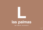 plakat: byplakat las palmas de gran canaria med koordinater - cider spice-Byer-A1two3