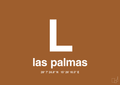 plakat: byplakat las palmas de gran canaria med koordinater - cognac-Byer-A1two3