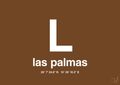 plakat: byplakat las palmas de gran canaria med koordinater - dark brown-Byer-A1two3