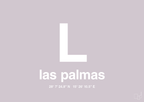 plakat: byplakat las palmas de gran canaria med koordinater - dusty lilac-Byer-A1two3
