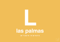 plakat: byplakat las palmas de gran canaria med koordinater - honeycomb-Byer-A1two3