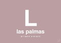 plakat: byplakat las palmas de gran canaria med koordinater - light rose-Byer-A1two3
