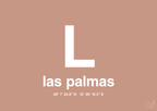 plakat: byplakat las palmas de gran canaria med koordinater - powder-Byer-A1two3