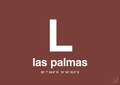 plakat: byplakat las palmas de gran canaria med koordinater - red pepper-Byer-A1two3