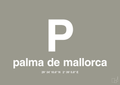 plakat: byplakat palma de mallorca med koordinater - battleship gray-Byer-A1two3