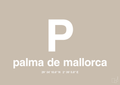 plakat: byplakat palma de mallorca med koordinater - creamy mushroom-Byer-A1two3