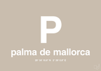 plakat: byplakat palma de mallorca med koordinater - creamy mushroom-Byer-A1two3