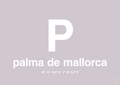 plakat: byplakat palma de mallorca med koordinater - dusty lilac-Byer-A1two3