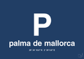 plakat: byplakat palma de mallorca med koordinater - lapis blue-Byer-A1two3